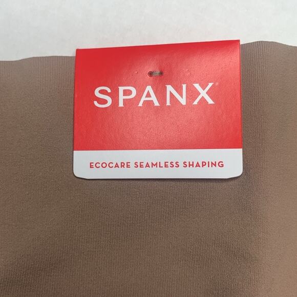 SPANX High-Waisted Ecocare Seamless Shaping Brief. Cafe‎ Au Lait. Size Medium - Picture 7 of 8